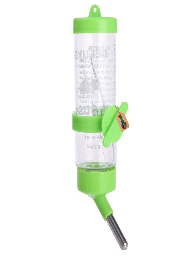 DreamAuro Leak Proof Cage Attachment Water Bottle Cum Feeder for Hamster, Guinea Pig, Rabbit, Puppy, Cat, Kitten, Dwarf, Gerbil, Mice and Ferret (125 ml, Green) - Image 1